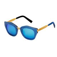Spektre Sunglasses Mon Amour MA06/Azul/Gold/Gold (Blue Mirror)
