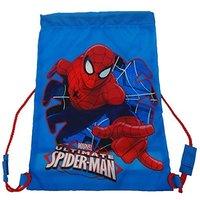 Spiderman Drawstring Bag, 42 Cm, Blue