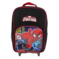 Spiderman Premium Wheeled Children\'s Bag, 38 Cm, Black