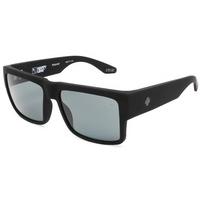 spy sunglasses cyrus polarized soft matte black happy gray green polar