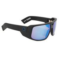 spy sunglasses touring matte black happy bronze w blue spectra