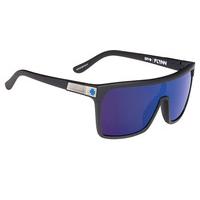Spy Sunglasses FLYNN Soft Matte Black - Happy Bronze W/ Dark Blue Spectra