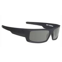 spy sunglasses general polarized soft matte black happy gray green pol ...