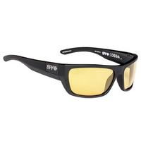 spy sunglasses dega matte black ansi happy yellow