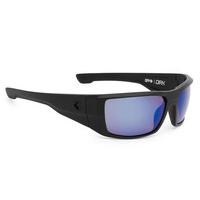Spy Sunglasses DIRK Polarized Matte Black - Happy Bronze Polar W/ Blue Spectra
