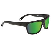 Spy Sunglasses ANGLER Polarized MATTE BLACK - HAPPY BRONZE POLAR w/ GREEN SPECTRA