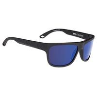 Spy Sunglasses ANGLER Polarized SOFT MATTE BLACK - HAPPY BRONZE POLAR W/ DARK BLUE SPECTRA