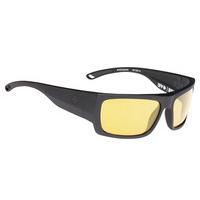 spy sunglasses rover matte black ansi happy yellow