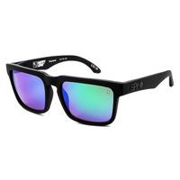 Spy Sunglasses HELM Polarized Matte Black- Happy Bronze Polar W/ Green Spectra