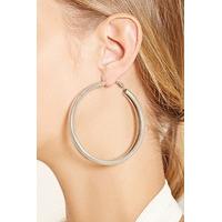 spiral etched hoop earrings