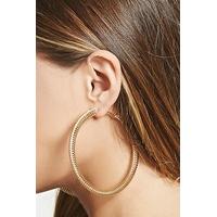 Spiral Chain Hoop Earrings