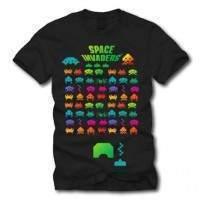 space invaders multi coloured t shirt medium