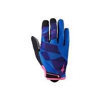 specialized womens body geometry gel full finger glove bluepink m