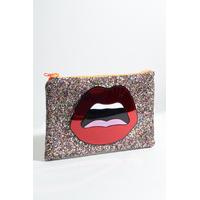 Sparkle Lips Clutch Bag