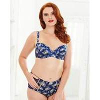 Splendour Balcony Wired Paisly Print Bra