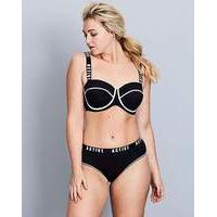 Sports Luxe Padded Balcony Bra Blk/White