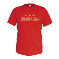 Spain Champions of Europe T-Shirt (Red)