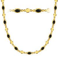 Special Black Oil Men/Women Jewelry 18K Gold Plated Crystal High Quality Necklace Jewelry Wholesale N50137