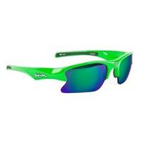 Spiuk Torsion Sunglasses - Green / Blue Mirror Lens