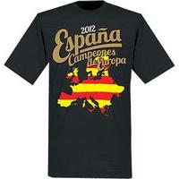 spain campeones de europa t shirt black