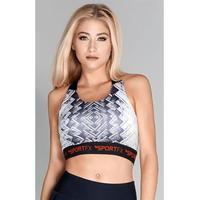 SportFX Geometric Sports Bra Ladies