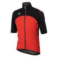 Sportful Fiandre WS LRR Short Sleeve Cycling Jacket - Red / Black / Large