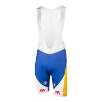 Sport Vlaanderen Bib Shorts - White/Blue/Yellow - XXL