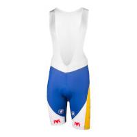 Sport Vlaanderen Bib Shorts - White/Blue/Yellow - XL