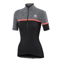 Sportful Women\'s Giara Short Sleeve Jersey - Black/Grey/Pink - S