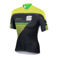 sportful gruppetto pro ltd short sleeve jersey blackyellowgreen l