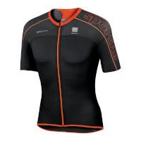 Sportful BodyFit Ultra Light Short Sleeve Jersey - Black/Red - XXL