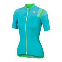 Sportful Women\'s BodyFit Pro Short Sleeve Jersey - Turquoise/Green - M