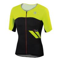 Sportful R&D Cima Short Sleeve Jersey - Black/Yellow - L