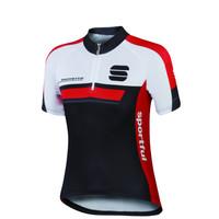 Sportful Gruppetto Kids Jersey - Black / Red / 8 Years