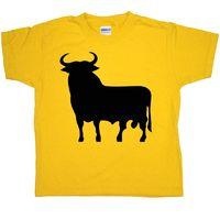 spanish bull kids t shirt