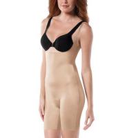 spanx slimplicity open bust mid thigh bodysuit