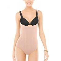 Spanx Slimmer & Shine Open-Bust Bodysuit - Control Bodysuit Underwear