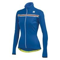 Sportful Womens Allure Softshell Cycling Jacket - Blue / Yellow / White / XLarge