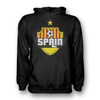 spain country logo hoody black kids