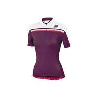 sportful womens allure short sleeve jersey red l