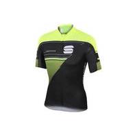 sportful gruppetto pro ltd short sleeve jersey blackyellow s