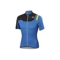 Sportful BodyFit Pro Team Short Sleeve Jersey | Black/Blue - XXL