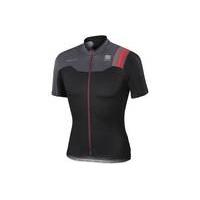 Sportful BodyFit Pro Team Short Sleeve Jersey | Black/Red - M
