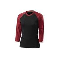 Specialized Women\'s Andorra Merino 3/4 Jersey | Black/Red - XL