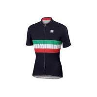 sportful italia short sleeve jersey black m