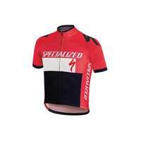 specialized rbx youth comp logo short sleeve jersey blackred m