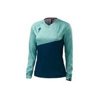 Specialized Women\'s Andorra Comp Long Sleeve Jersey | Blue/Green - M