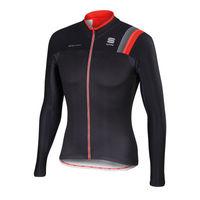 sportful bodyfit thermal cycling jersey red large