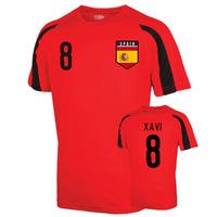 Spain Sports Training Jersey (xavi 8) - Kids