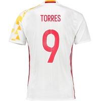 Spain Away Shirt 2016 - Kids with Torres 9 printing, N/A